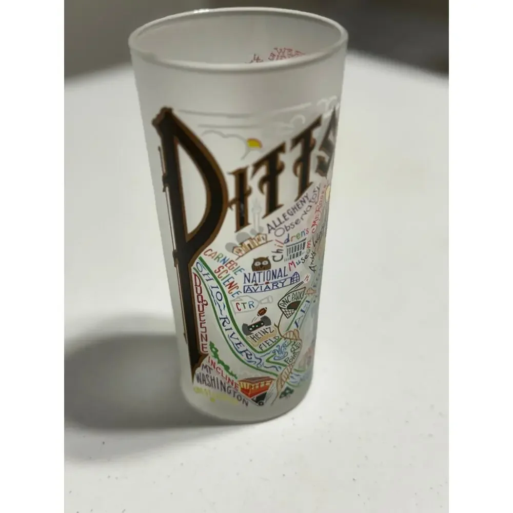 Cat Studio Pittsburg  Frosted Tall Glass